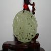 2"China Certified Nature Hetian Nephrite Jade Good Harvest and Magpies Pendants view 3