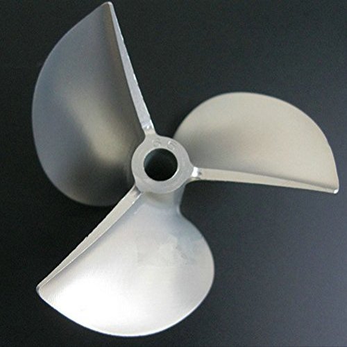 CNC 1/4'' 6.35mm Aluminum Propeller 65mm Positive 3-bladed 6516 Prop P1.6 RC Boat #1692