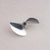 CNC 1/4'' 6.35mm Aluminum Propeller 70mm Positive 2-bladed 7016 Prop P1.6 RC Boat #1701 view 3