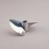 CNC 1/4'' 6.35mm Aluminum Propeller 70mm Positive 2-bladed 7016 Prop P1.6 RC Boat #1701 view 4