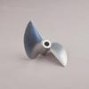 CNC 1/4'' 6.35mm Aluminum Propeller 75mm Positive 2-bladed 275 Prop P1.2 RC Boat #1702 view 1
