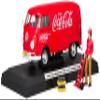 1963 Volkswagen T1 Coca Cola Cargo Van with Delivery Driver, Hand Cart and Coca Cola Cases 1/24 by Motor City Classics 424062 view 1