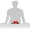 1963 Volkswagen T1 Coca Cola Cargo Van with Delivery Driver, Hand Cart and Coca Cola Cases 1/24 by Motor City Classics 424062 view 4