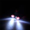 QUE-T 10mm 2 LEDs Angel Eyes & Demon Eyes LED Headlight/Back Light for 1:10 RC Model Crawler Cars, (Red + White, 10MM) view 4