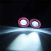 QUE-T 13mm 2 LEDs Angel Eyes & Demon Eyes LED Headlight/Back Light for 1:10 RC Model Crawler Cars, (Red + White, 13MM) view 3