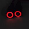 QUE-T 13mm 2 LEDs Angel Eyes & Demon Eyes LED Headlight/Back Light for 1:10 RC Model Crawler Cars, (Red + White, 13MM) view 4