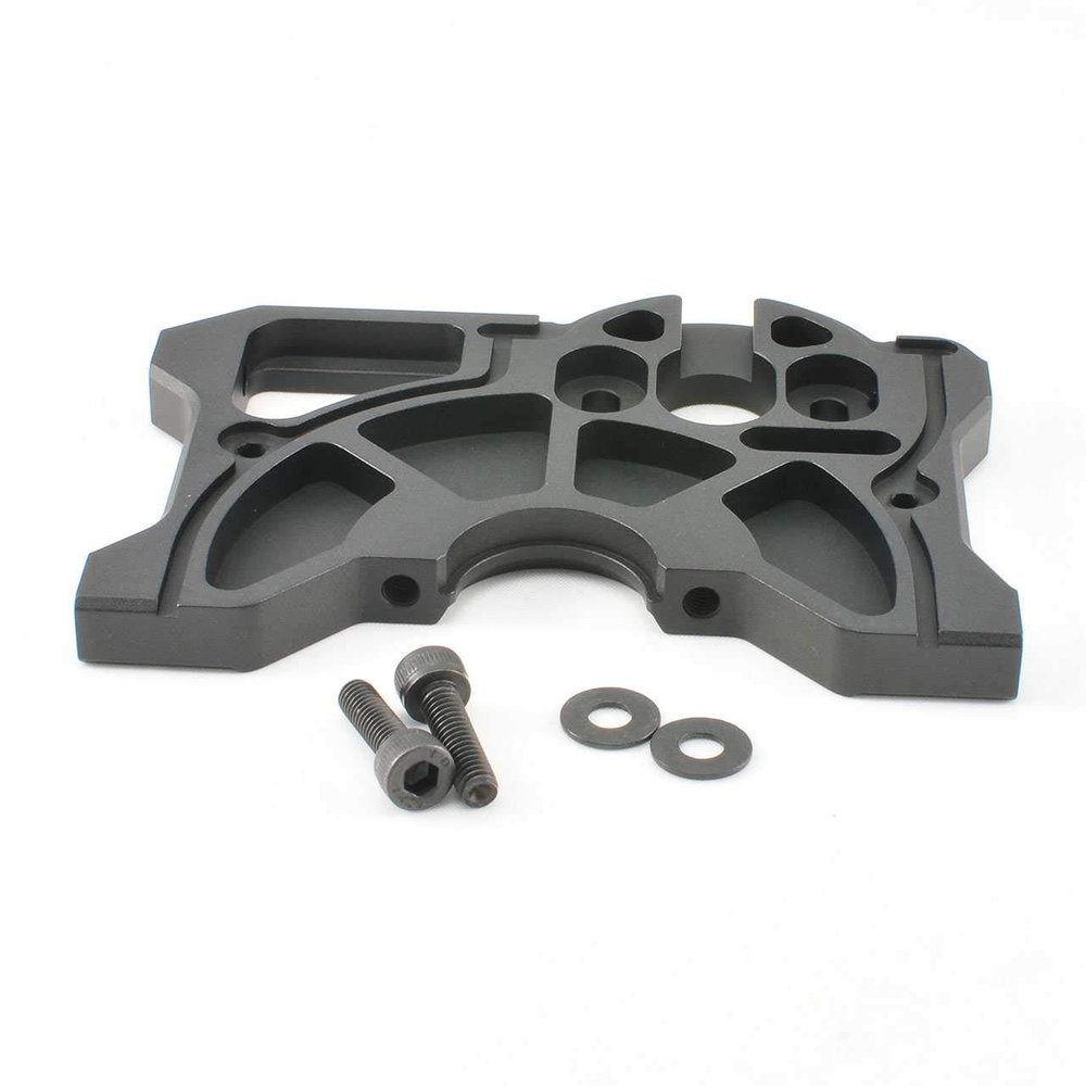 CEN Racing CEGGS332A CNC Motor Mount Plate (Matte Black, M4), Colossus XT