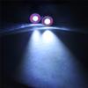 QUE-T 17mm 2 LEDs Angel Eyes & Demon Eyes LED Headlight/Back Light for 1:10 RC Model Crawler Cars, (Red + White, 17MM) view 3
