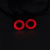 QUE-T 17mm 2 LEDs Angel Eyes & Demon Eyes LED Headlight/Back Light for 1:10 RC Model Crawler Cars, (Red + White, 17MM) view 4
