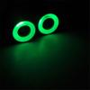 QUE-T 17mm 2 LEDs Angel Eyes & Demon Eyes LED Headlight/Back Light for 1:10 RC Model Crawler Cars, (Green + White, 17MM) view 4