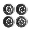 4Pcs Aluminum 2.2" Beadlock Wheels Rims for 1/10 RC AXIAL Wraith TRX-4 (Black) view 2