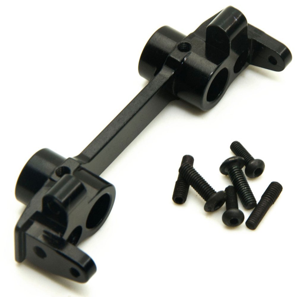 Aluminum Front Plate Bumper Mount for 1/10 Axial SCX10 RC Crawler Car Type B (Black)