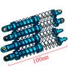 4 Pcs Aluminum Suspension Shock Absorbers Set for 1/10 RC D90 SCX10 Crawler Car Blue (100MM) view 1