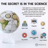 MOVA Globe Earth with Clouds  8.5 Self-Rotating Globe Powered by Light | Silent Motion, No Batteries or Wires | Unique Desk Decor or Gift for Space Lovers view 4