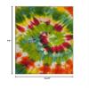 SAFAVIEH Washable Rug Paint Brush Collection - 4'4" x 6', Green & Orange, Slip Resistant & Easy to Clean, Ideal for Living Room, Bedroom, Nursery, Kids Playroom, Dining Space (PTB125D) view 2