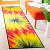 SAFAVIEH Washable Rug Paint Brush Collection - 7'9" x 10', Fuchsia & Yellow, Slip Resistant & Easy to Clean, Ideal for Living Room, Bedroom, Nursery, Kids Playroom, Dining Space (PTB124A) view 3