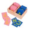 Adena Montessori Lower and Capital Case Sandpaper Letters,Early Child Development Learning Material,ABC Alphabet Preschool Toy Baby English Letters Language Teaching,Montessori Flash Cards for Kids view 1