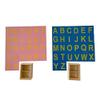 Adena Montessori Lower and Capital Case Sandpaper Letters,Early Child Development Learning Material,ABC Alphabet Preschool Toy Baby English Letters Language Teaching,Montessori Flash Cards for Kids view 2