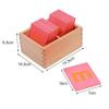 Adena Montessori Lower and Capital Case Sandpaper Letters,Early Child Development Learning Material,ABC Alphabet Preschool Toy Baby English Letters Language Teaching,Montessori Flash Cards for Kids view 4