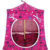 Toy Play Doll Tent, 2 Sleeping Bags, Pink with School Print Fabric for Dolls, Stuffed Animals view 4