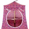 Toy Play Pop Up Camping Tent, 2 Sleeping Bags, Pink, Flower Print Fabric for Dolls, Stuffed Animals view 1