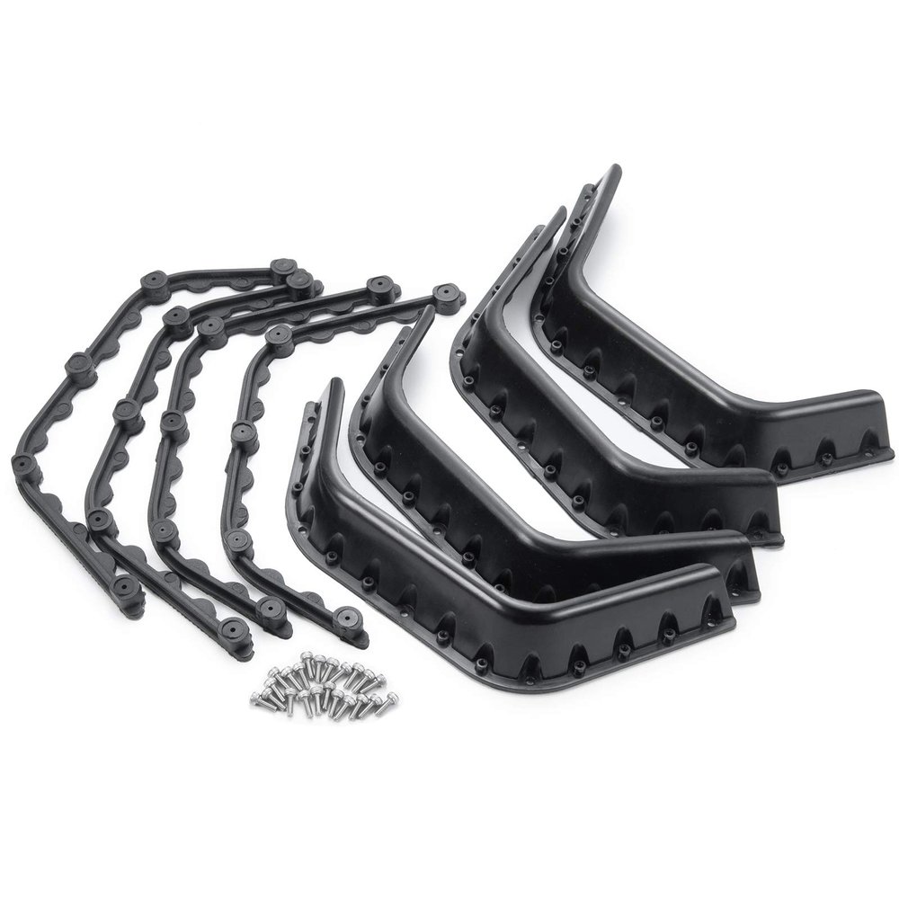 1 Set of 1/10 Scale Fender Flares with Screws for 1/10 RC Axial SCX10 D90 D110 Crawler Car