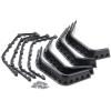 1 Set of 1/10 Scale Fender Flares with Screws for 1/10 RC Axial SCX10 D90 D110 Crawler Car view 1