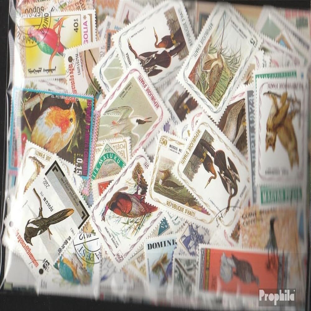 Prophila Collection Motives 1.000 Various Birds Stamps (Stamps for Collectors) Birds