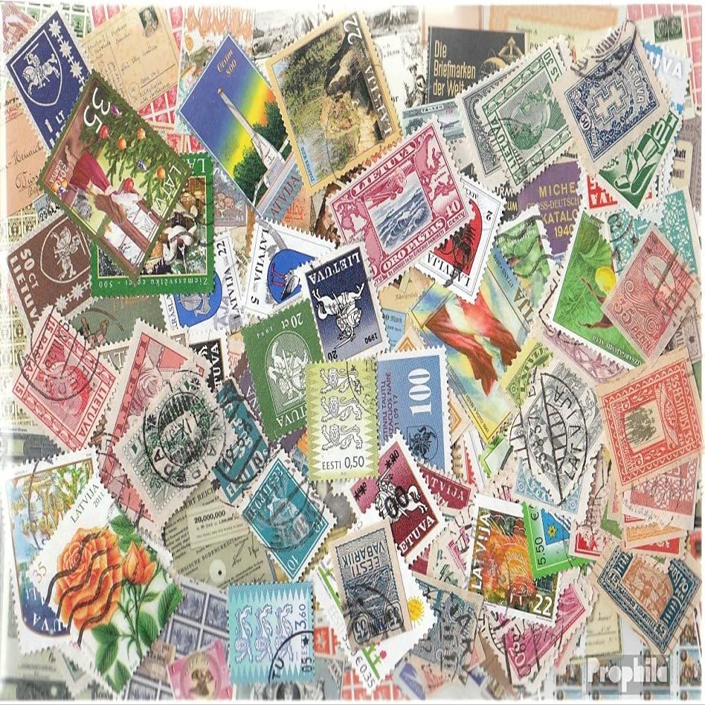 Former Soviet Union 300 Various Stamps Baltic States (Stamps for Collectors)