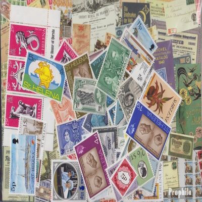 St. Helena 300 Various Stamps (Stamps for Collectors)