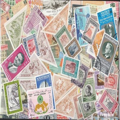 Jordan 100 Various Stamps (Stamps for Collectors)