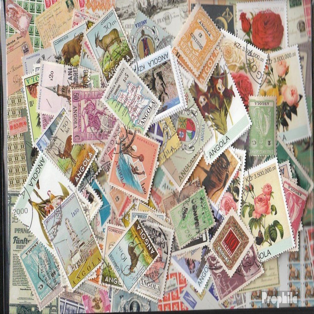 Angola 300 Various Stamps (Stamps for Collectors)