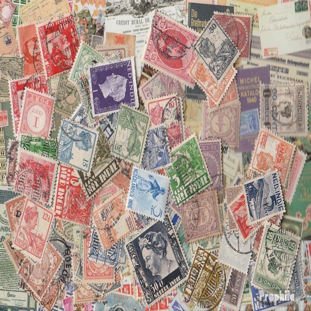 Dutch East-India 200 Various Stamps (Stamps for Collectors)