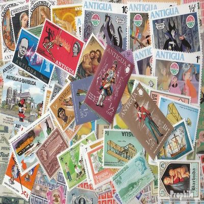 Antigua and Barbuda 500 Various Stamps Antigua and Barbuda (Stamps for Collectors)