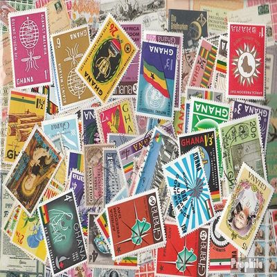 Ghana 250 Various Stamps Ghana/Goldkste (Stamps for Collectors)