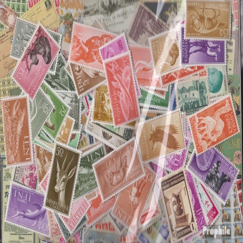 Spain 500 Various Stamps Spanish Colonies with Independent States (Stamps for Collectors)