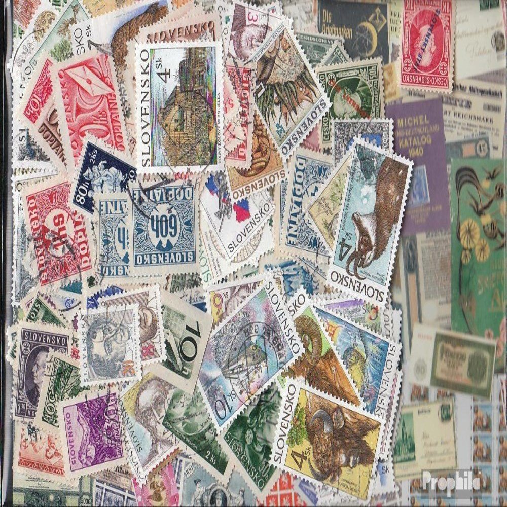 Slovakia 350 Various Stamps (Stamps for Collectors)
