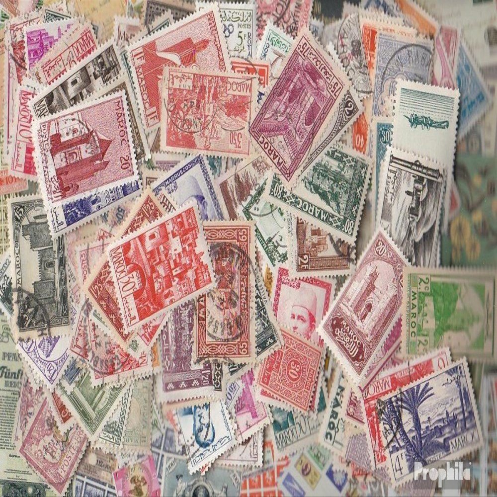 Prophila Collection Morocco 500 Various Stamps (Stamps for Collectors)