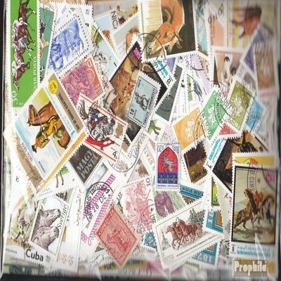 Motives 1.000 Various Horses+Ride Stamps (Stamps for Collectors) Horses/Zebras