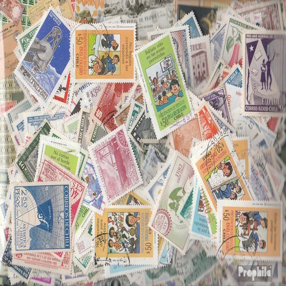 Chile 1.000 Various Stamps (Stamps for Collectors)