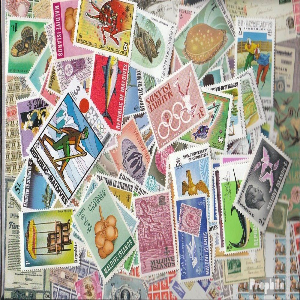 Maldives 500 Various Stamps (Stamps for Collectors)