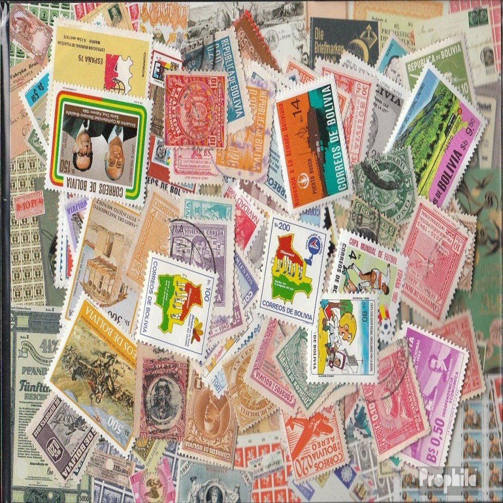 Bolivia 200 Various Stamps (Stamps for Collectors)