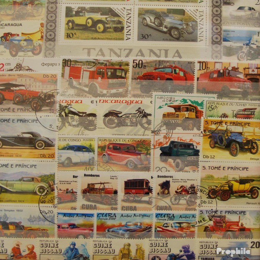 Motives 1.000 Various Car and Motor Vehicles Stamps (Stamps for Collectors) Cars/Road Traffic
