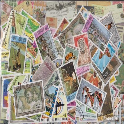 Upper Volta 400 Various Stamps (Stamps for Collectors)
