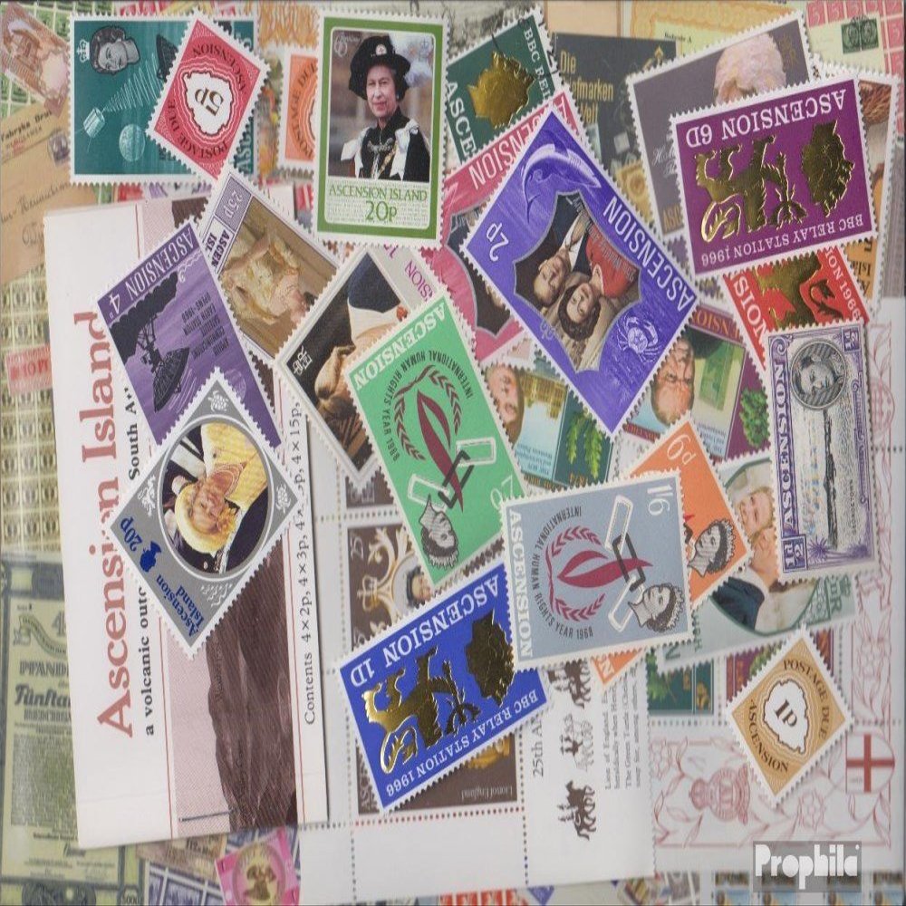Ascension 200 Various Stamps (Stamps for Collectors)