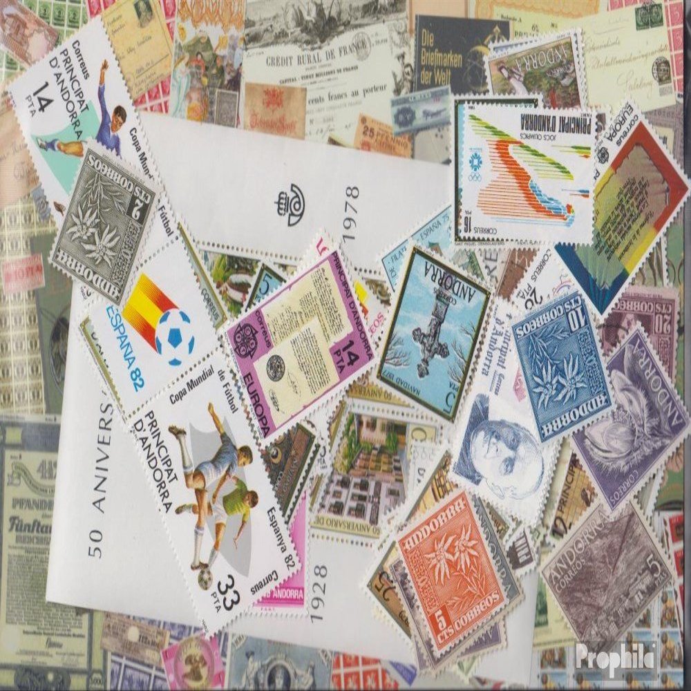 Andorra - Spanish Post 100 Various Stamps Andorra spanisch (Stamps for Collectors)