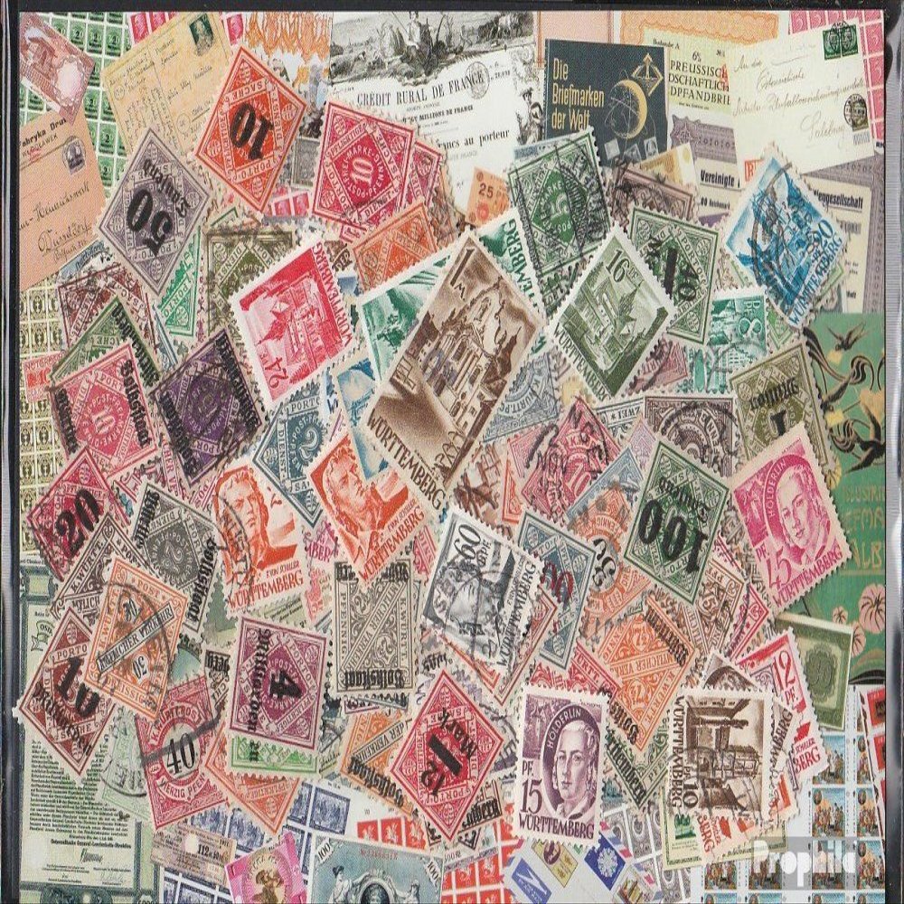 Wrttemberg 150 Various Stamps Wrttemberg Old+New (Stamps for Collectors)
