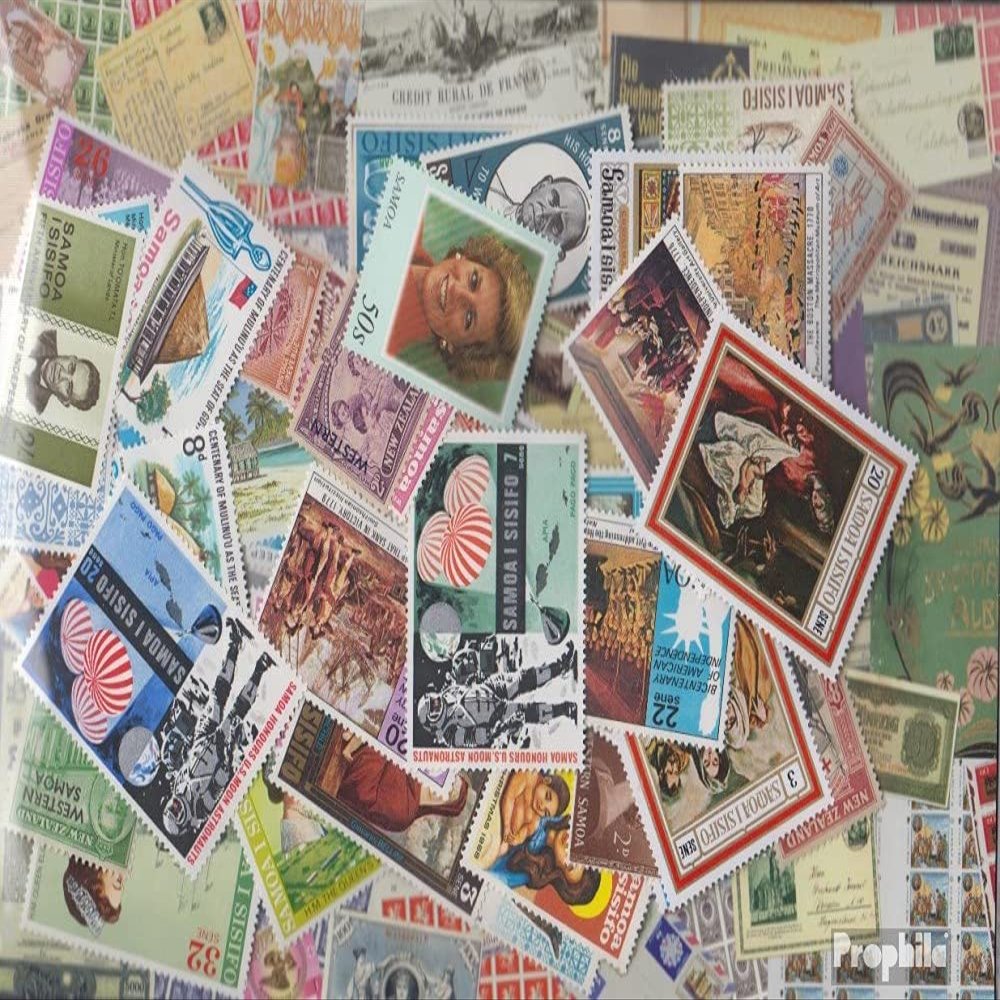 Samoa 100 Various Stamps (Stamps for Collectors)