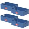 SANKA BKBX-MBL*4 Brooklyn ST Series Box, Finished Product, Medium, Set of 4, Stacking, Blue view 1