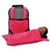 THE QUEEN'S TREASURES Pink, White and Black Doll Carrier Backpack and Doll Sleeping Bag, Compatible with 18" American Girl & 15 in Bitty Babies. Doll NOT Included view 3